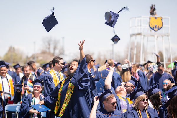 UNC Bear at commenecement