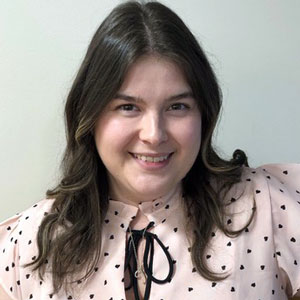 Portrait photo of graduate student Kristina Angelo.