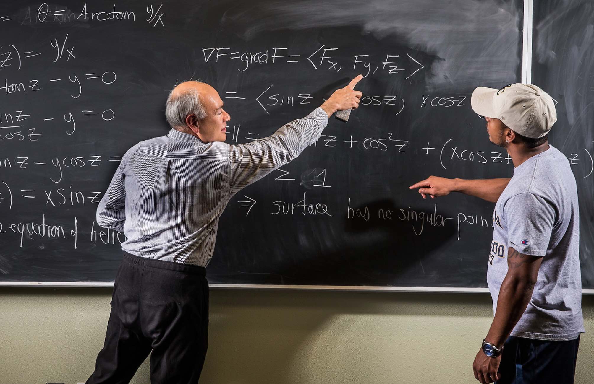 Mathematics chalkboard