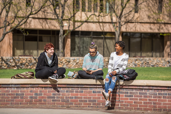 Students outside of Turner Hall