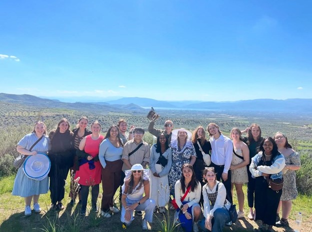 International student group in outdoor setting