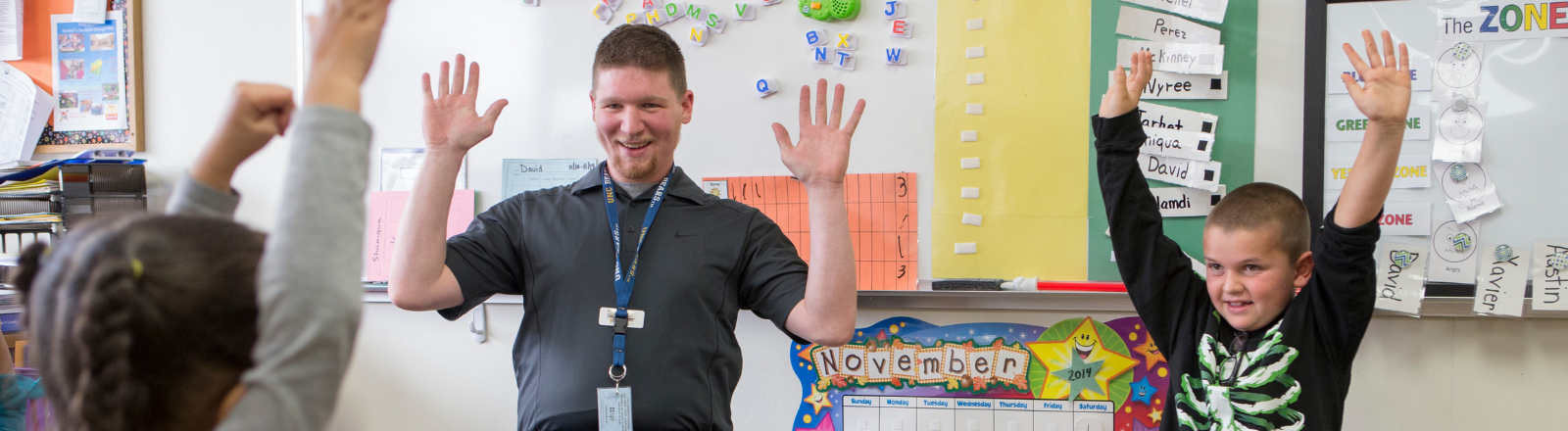 teacher and students