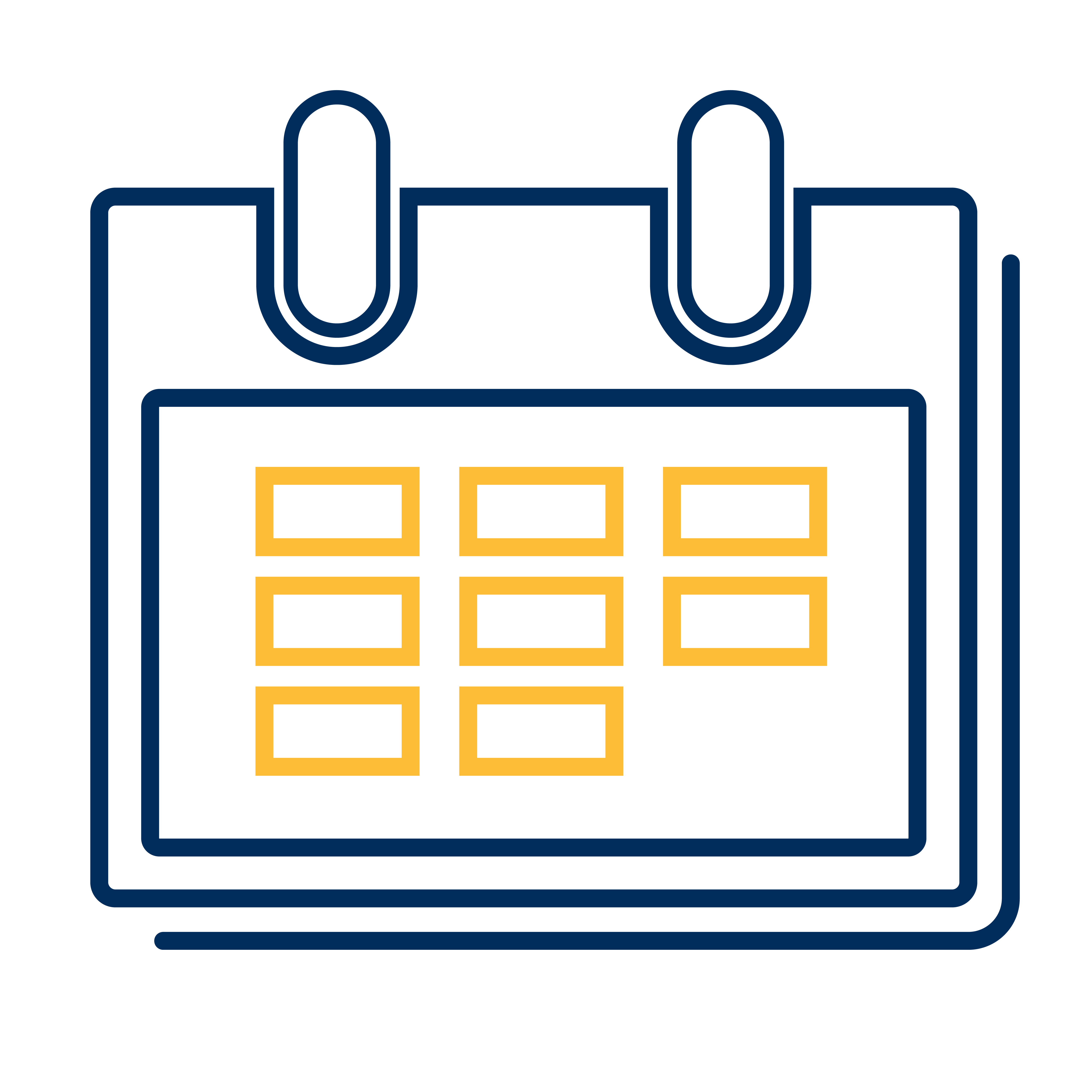 navy and gold calendar